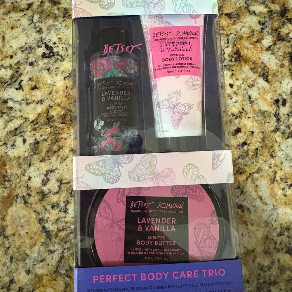 Betsey Johnson Lavender & Vanilla Perfect Body Care Trio